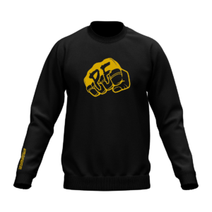 BAWEŁNIANA BLUZA LONGSLEEVE CZARNA WIELKA PIĘŚĆ