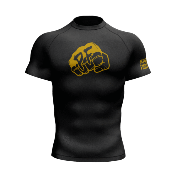 RASHGUARD SHORT BLACK WIELKA PIĘŚĆ