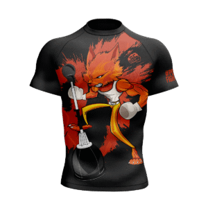RASHGUARD SHORT BLACK FOX