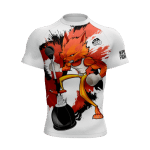 RASHGUARD SHORT WHITE FOX