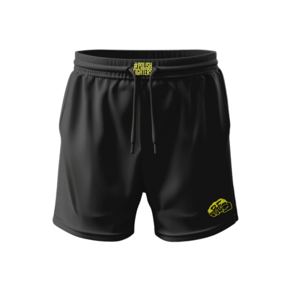 BAWEŁNIANE SPODENKI DRESOWE CZARNE OCTAGON