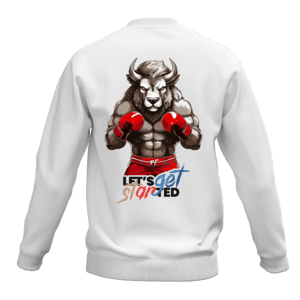 BLUZA BAWEŁNIANA LONGSLEEVE BIAŁA INSTYNKT ŻÓBR
