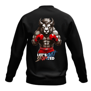 BLUZA BAWEŁNIANA LONGSLEEVE CZARNA INSTYNKT ŻÓBR