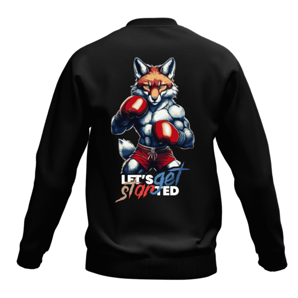 BLUZA BAWEŁNIANA LONGSLEEVE CZARNA INSTYNKT LIS