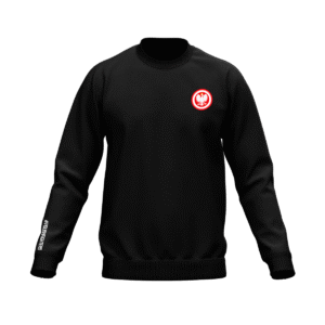 BLUZA BAWEŁNIANA LONGSLEEVE CZARNA REPREZENTANT