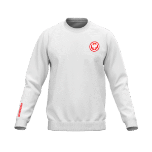 BLUZA BAWEŁNIANA LONGSLEEVE BIAŁA REPREZENTANT