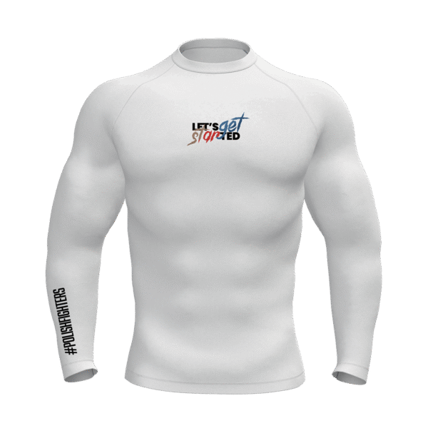 RASHGUARD LONG WHITE INSTYNKT WILK - obrazek 2