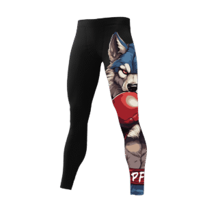 LEGGINSY SPORTOWE BLACK INSTYNKT WILK