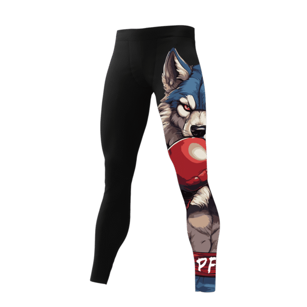 LEGGINSY SPORTOWE BLACK INSTYNKT WILK