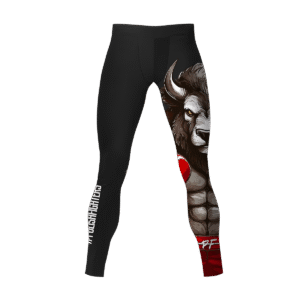 LEGGINSY SPORTOWE BLACK INSTYNKT ŻÓBR