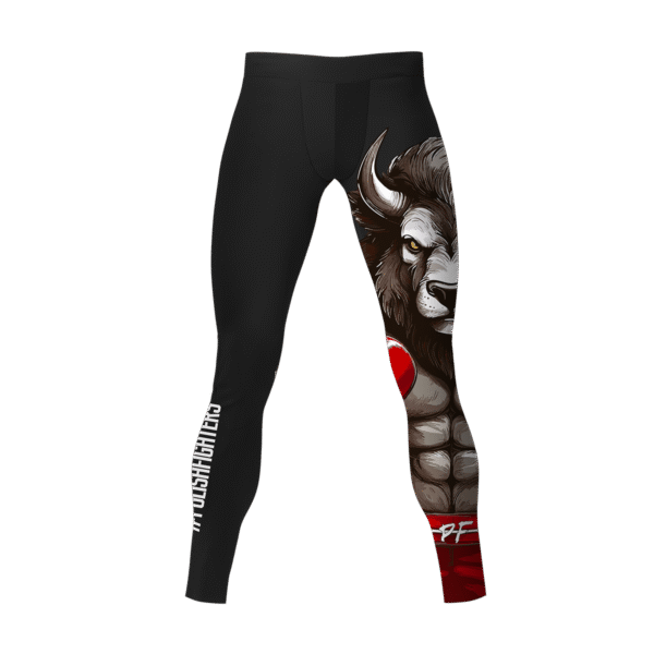 LEGGINSY SPORTOWE BLACK INSTYNKT ŻÓBR