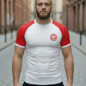 RASHGUARD SHORT WHITE / RED REPREZENTANT II