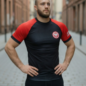 RASHGUARD SHORT BLACK / RED REPREZENTANT II