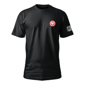 HAFTOWANY T-SHIRT BAWEŁNIANY CZARNY REPREZENTANT