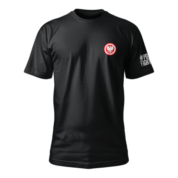 HAFTOWANY T-SHIRT BAWEŁNIANY CZARNY REPREZENTANT