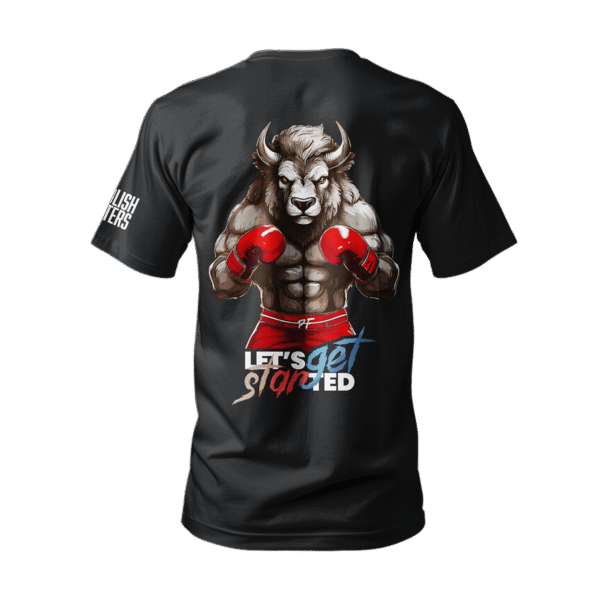 T-SHIRT BAWEŁNIANY CZARNY INSTYNKT ŻÓBR