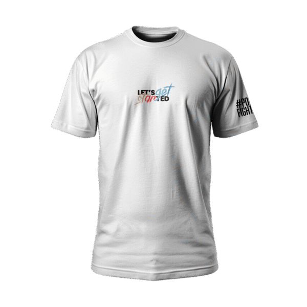 T-SHIRT BAWEŁNIANY BIAŁY INSTYNKT LIS - obrazek 2