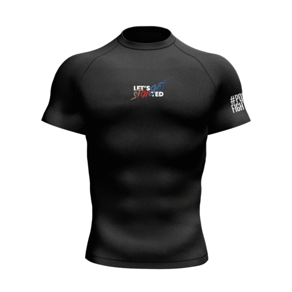 RASHGUARD SHORT BLACK INSTYNKT LIS - obrazek 2