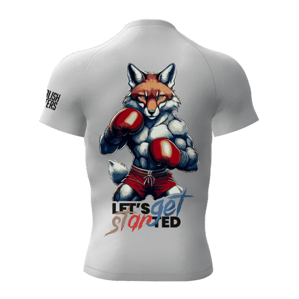 RASHGUARD SHORT WHITE INSTYNKT LIS