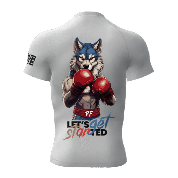 RASHGUARD SHORT WHITE INSTYNKT WILK