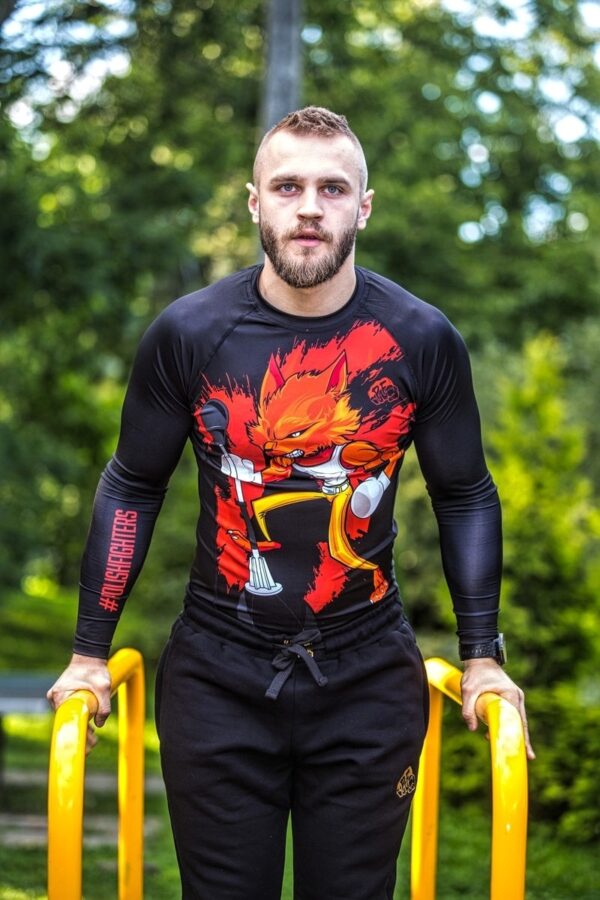 RASHGUARD LONG BLACK FOX - obrazek 3