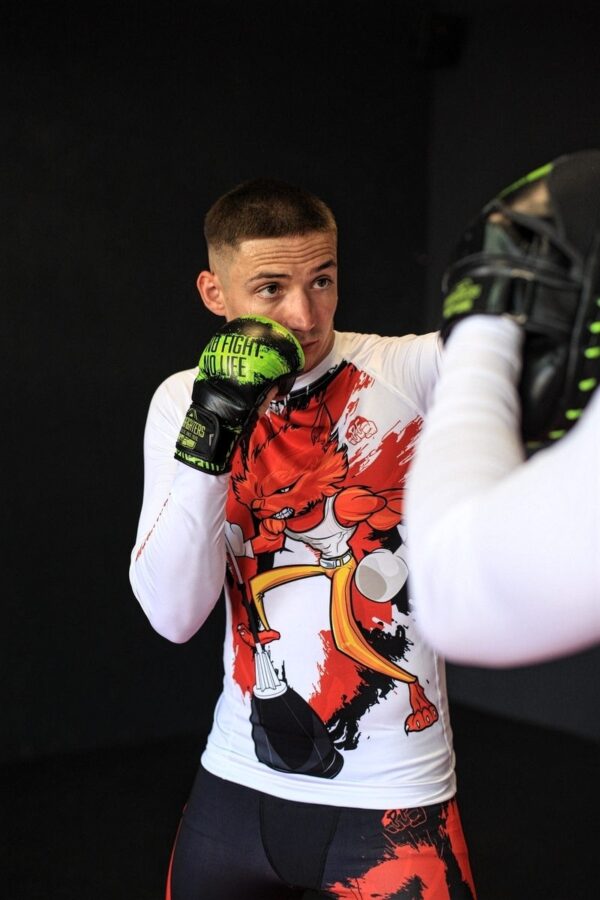 RASHGUARD LONG WHITE FOX - obrazek 3