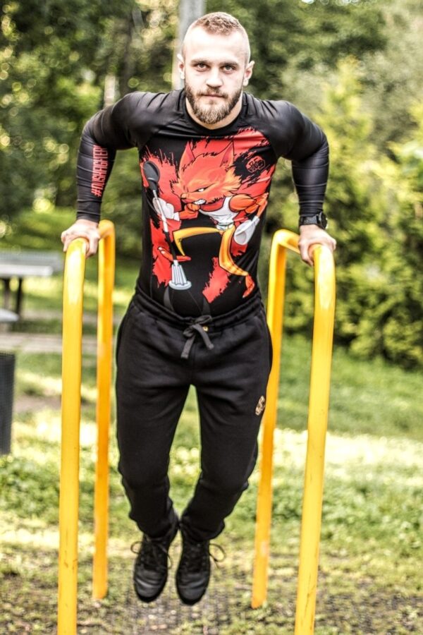 RASHGUARD SHORT BLACK FOX - obrazek 3