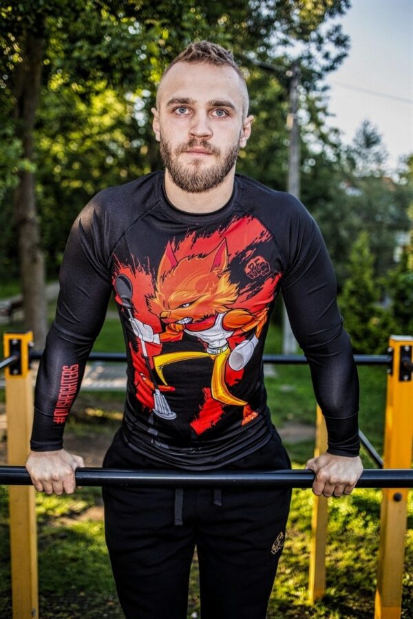 RASHGUARD LONG BLACK FOX - obrazek 5