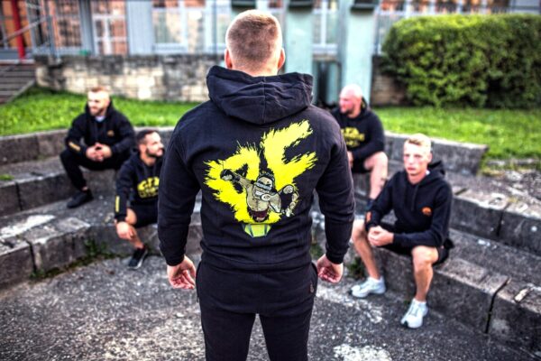 BLUZA Z KAPTUREM NA ZAMEK CZARNA OCTAGON - obrazek 3