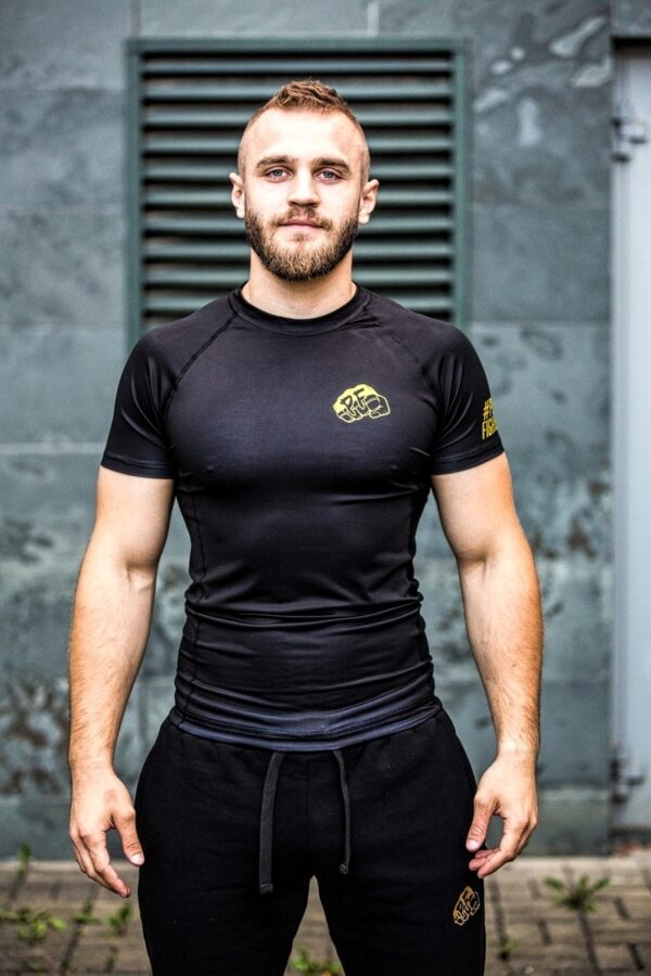 RASHGUARD SHORT BLACK WOJOWNIK PF - obrazek 3