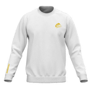 HAFTOWANA BLUZA BAWEŁNIANA LONGSLEEVE BIAŁA WOJOWNIK PF